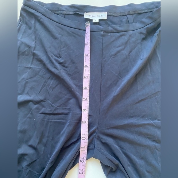 NWT Calvin Klein Blue Rayon Blend Lightweight Dress Work Zip Pants Women’s Small - Picture 8 of 12